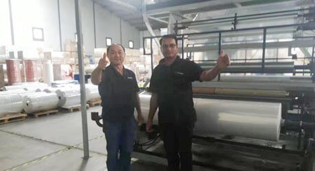 ABC Three-layer Co-extrusion Blown Film Machine for customers in Kenya